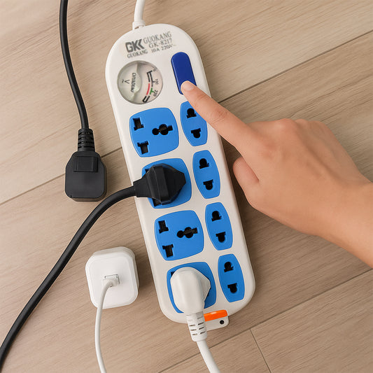 8 Socket Heavy Duty Power Extension Board (10 Mtr. 1 Pc)